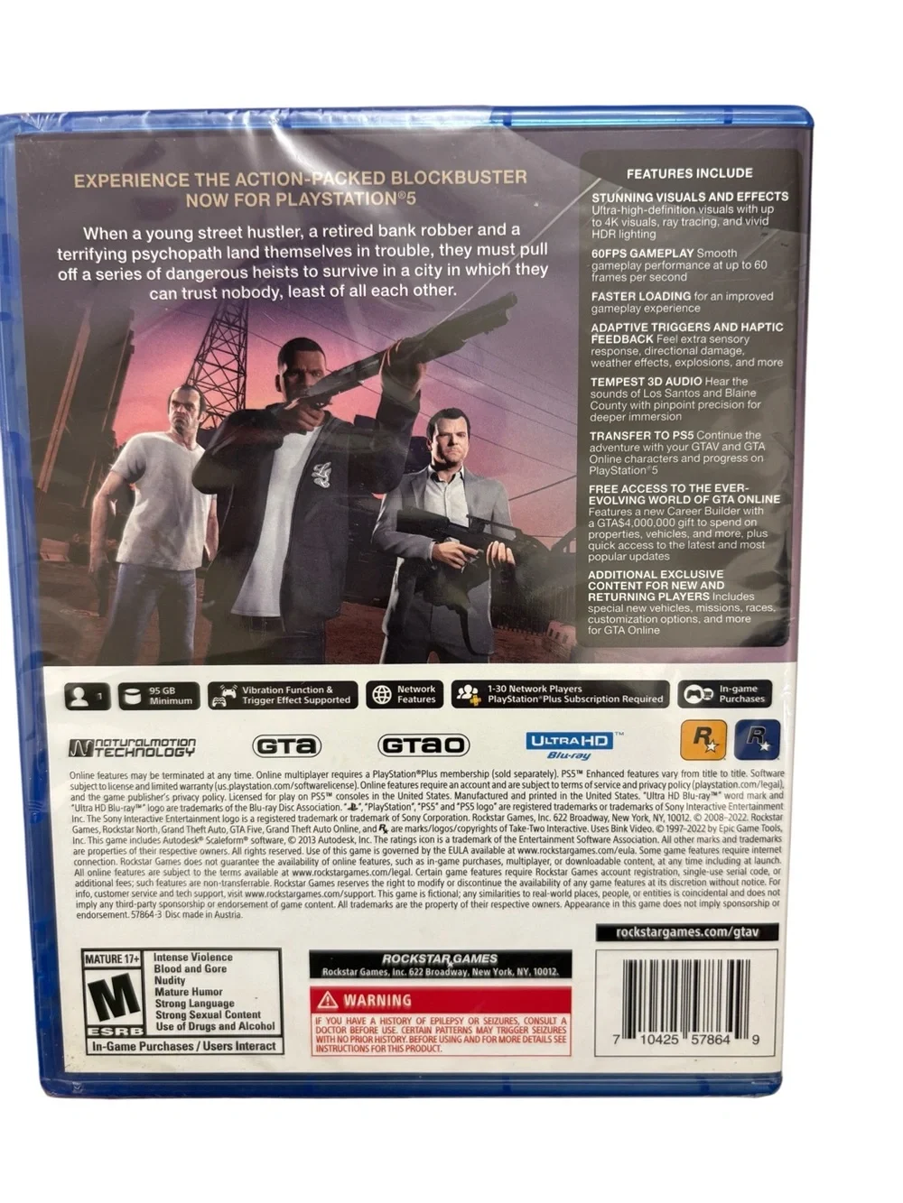 Sony PS5 Grand Theft Auto V - Blue Case